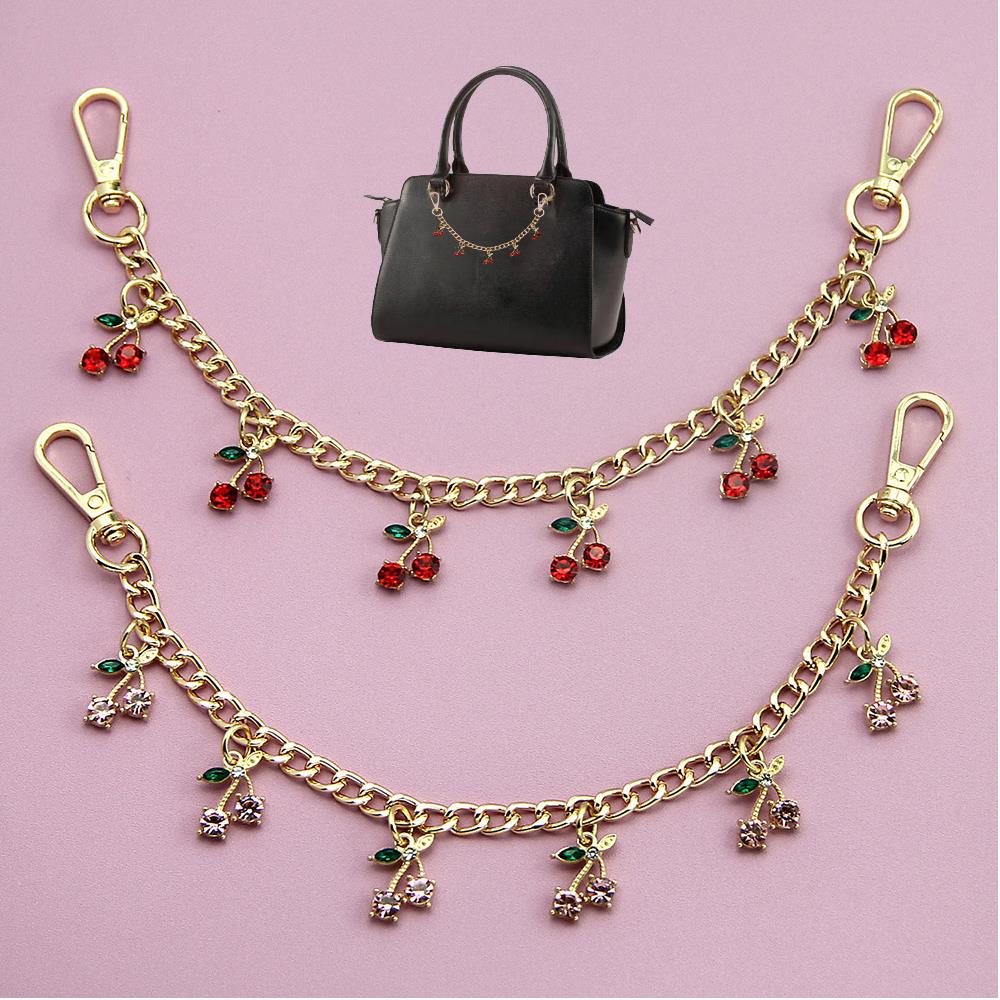 Сумки Подвески Подвески Брюки Цепочка Одежда Цепочка Украшение Сумки Ручка Вишневый Кулон Сладкая DIY Индивидуальная Цепочка Для Сумки