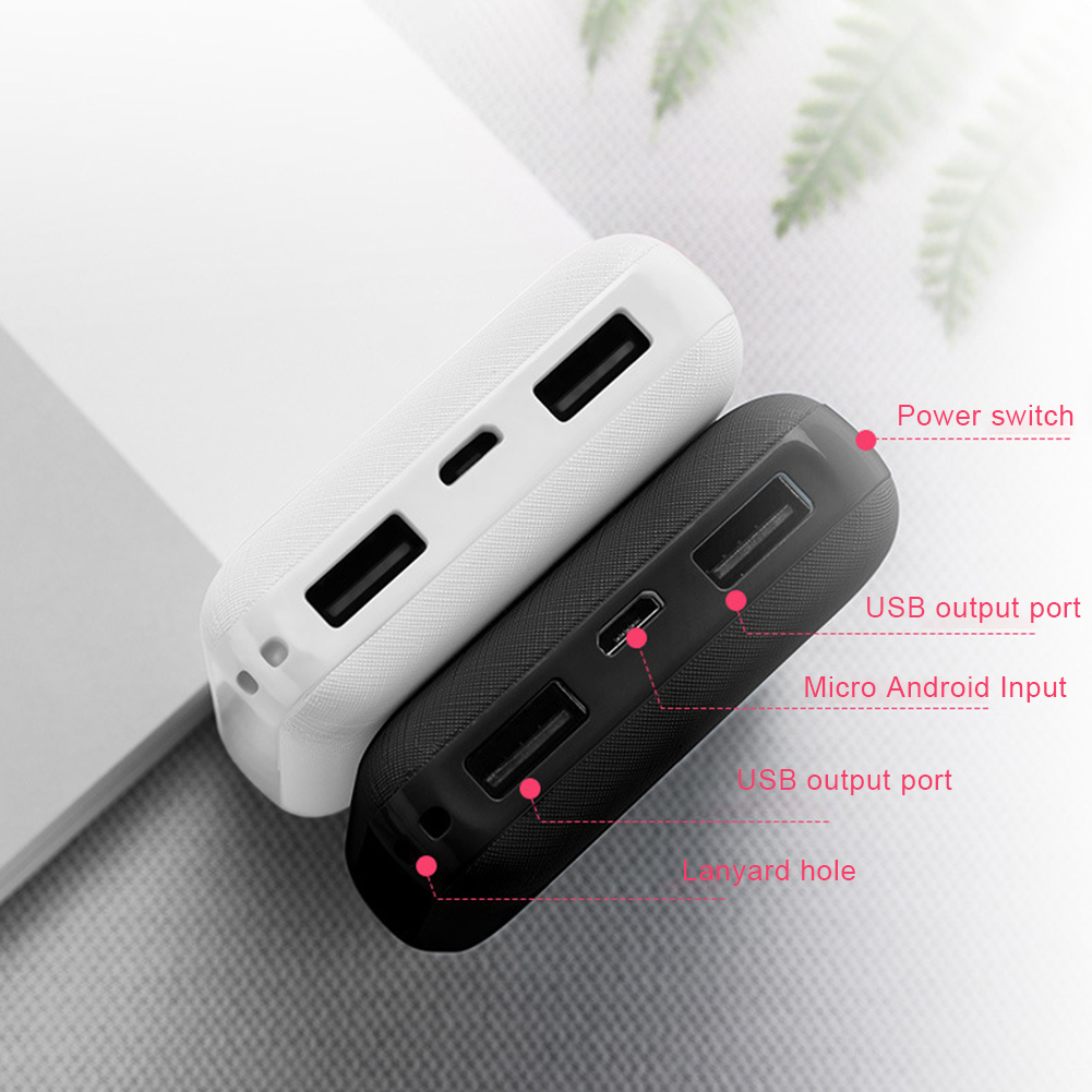 Power Bank 20000mAh Przenośna mini ładowarka Szybkie ładowanie Zewnętrzny akumulator do kamizelki grzewczej Kurtka Szalik Skarpety Rękawiczki