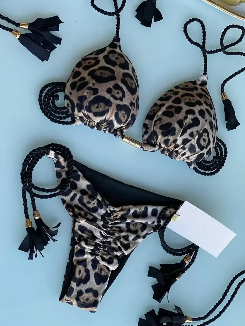 Maillot de bain Sexy femmes Triangle Bikinis ensemble String pansement maillots de bain couleur unie maillot de bain deux pièces String maillots de bain vêtements de plage