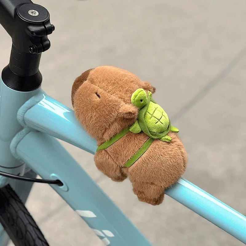 New Capybara Wristband Bracelet Kawaii Cartoon Plush Animal Capybara Clap Circle Cotton Doll Cute Children Toys Kids Funny Gifts