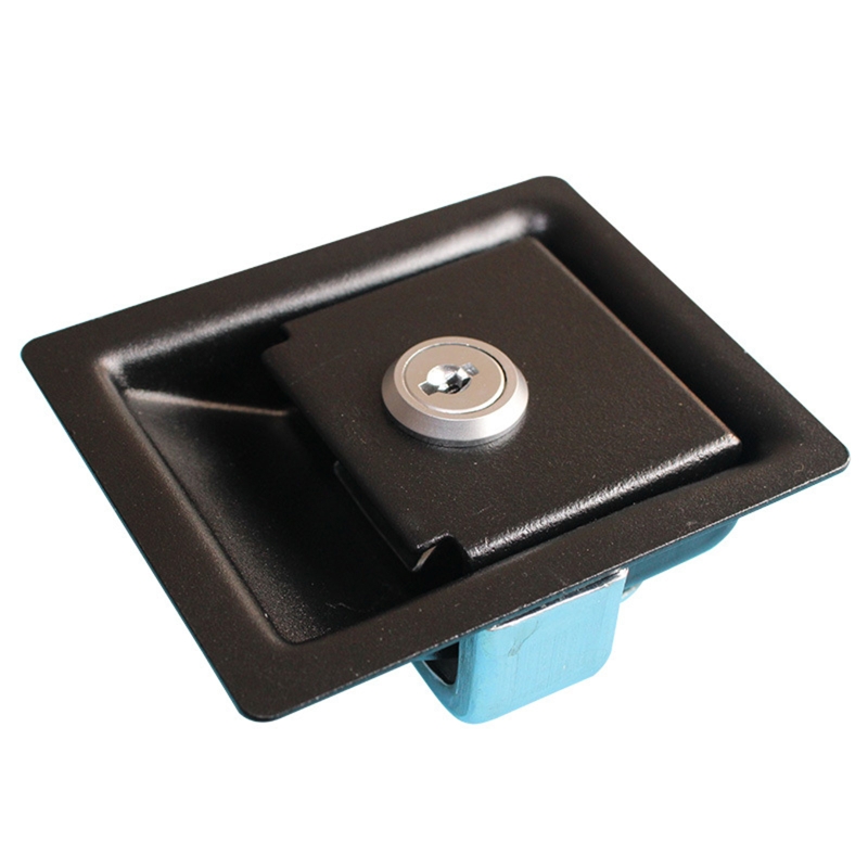 Verbesserte RV Türschloss Schwarz Anhänger Türschloss mit Paddle Riegel Eingang Tür Latch für Anhänger Wohnmobil