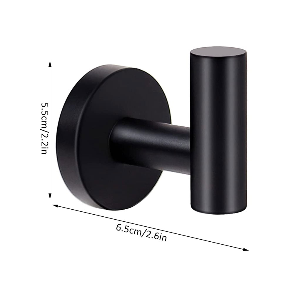 Aço inoxidável polido Toalha de Banho Ganchos, Brasão e Robe Hook, Cabide com Parafusos, Toalheiros para Hotel e Cozinha, 2PCs