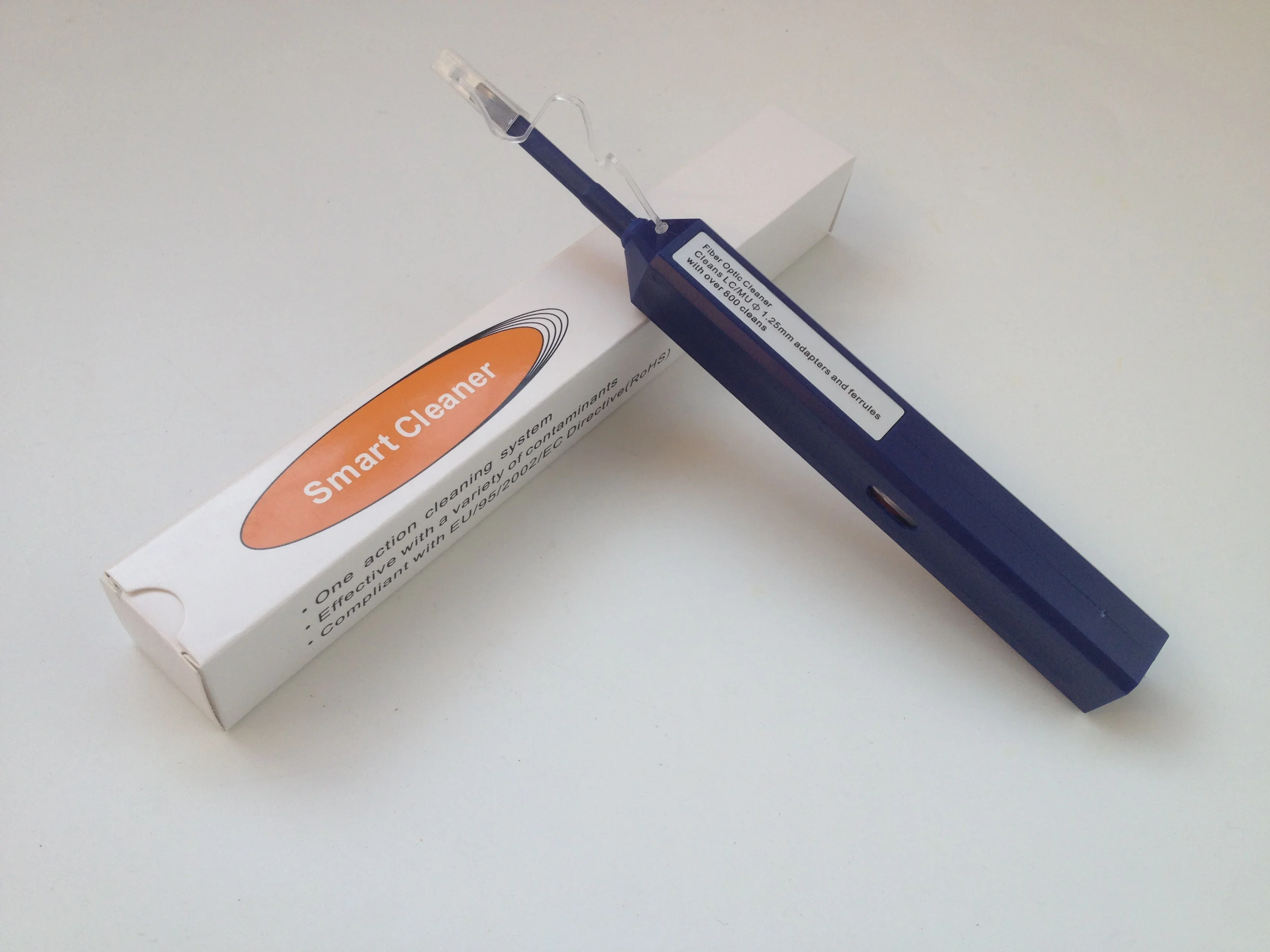 5 個 1.25 ミリメートル 2.5 ミリメートル LC SC FC ST ワンクリック光ファイバークリーナーペンコネクタアダプタとフェルール 800 回クリーニング