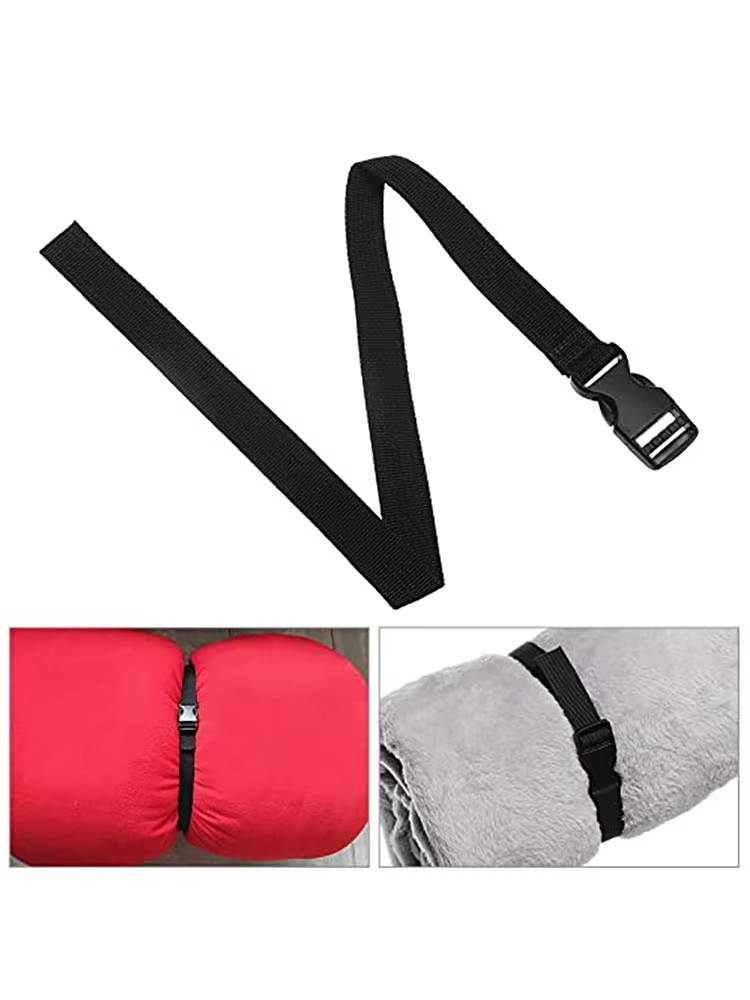 Travel ผูกไนลอน Cargo Tie Down กระเป๋าเดินทางสีดําทนทาน Lash เข็มขัดพร้อม Cam Buckle ชุดเดินทางเครื่องมือตั้งแคมป์กลางแจ้ง