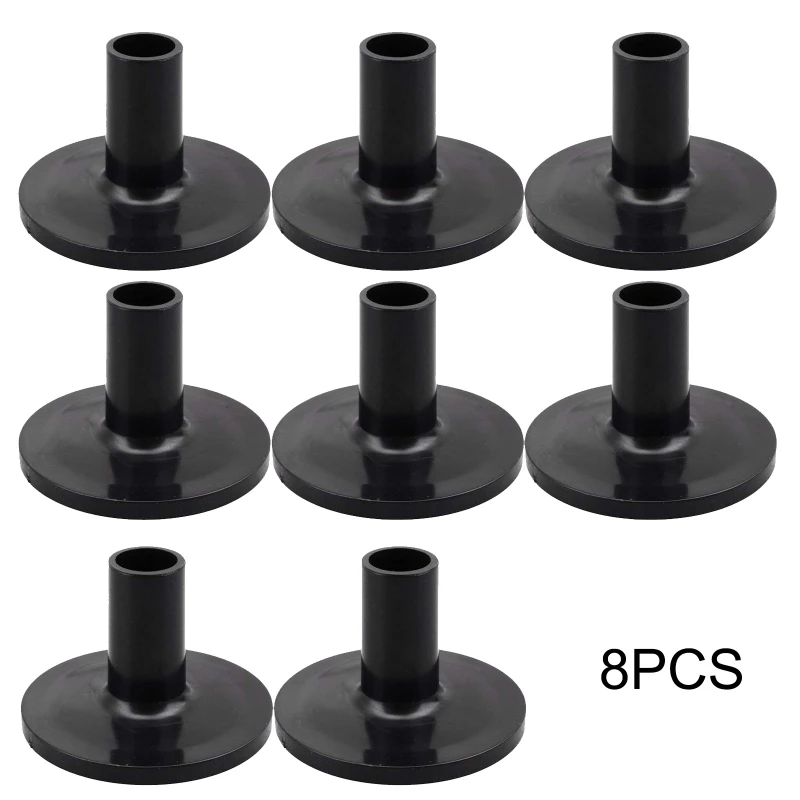 77HC 8 Cái Cái Chập Chả Tay Trống Nhựa Tay Cái Chập Chả Đứng Tay Với Mặt bích Đế Cho Bộ Trống Bộ Phận Đen