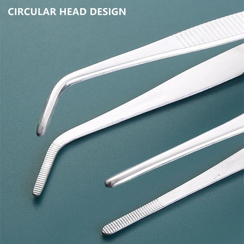 สแตนเลส Multifuctional เหล็กแหนบข้อศอก Aquarium คลิปแหนบยาวแหนบทางการแพทย์คีม Pet Feeding เครื่องมือลื่น