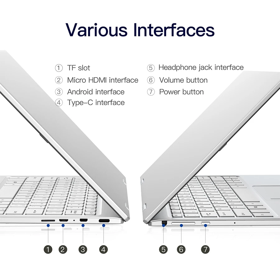 TOPOSH Portable 2 In 1 Mini Laptop Tablet PC Intel N5000 11.6" IPS Touch Screen 16GB RAM 512G SSD Windows 11 YOGA Notebook