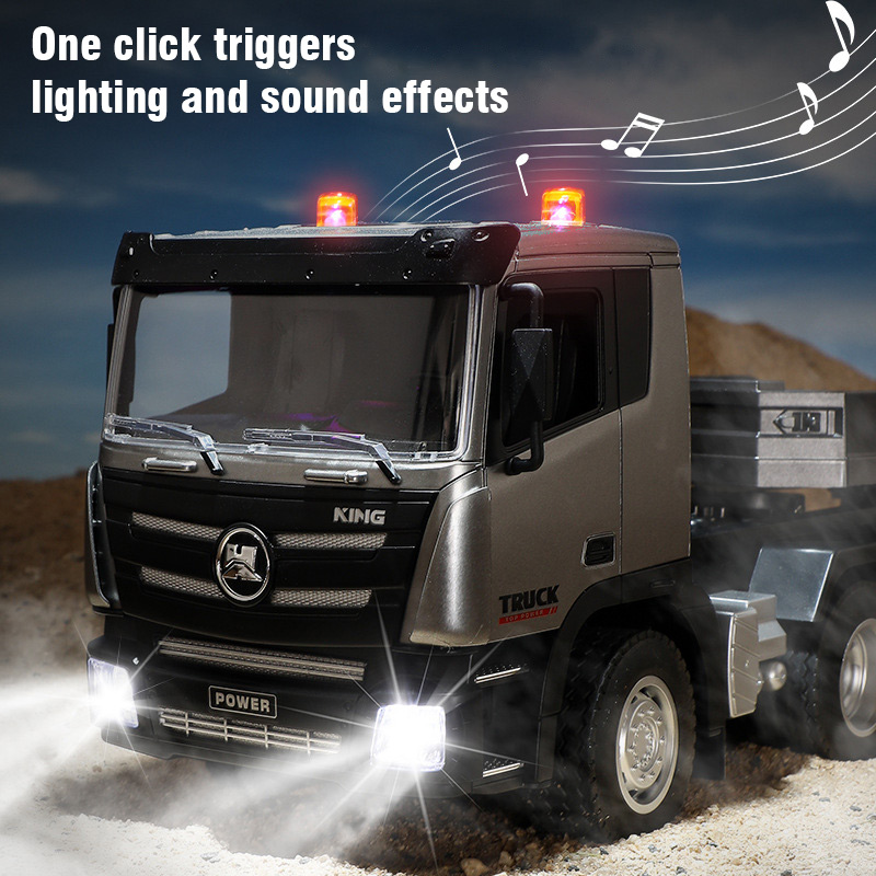 1:24 Huina RC Flachwagen Modell 9 Kanäle Legierung Ingenieur Fahrzeug 2,4G Fernbedienung Auto Funkgesteuerte Anhänger Weihnachtsgeschenke