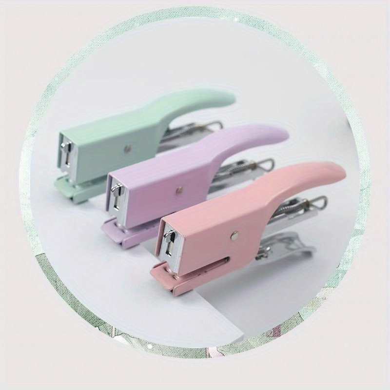 A Set Metal Hand-held Stapler No. 10 Office Stapler No nails stapleless stapler