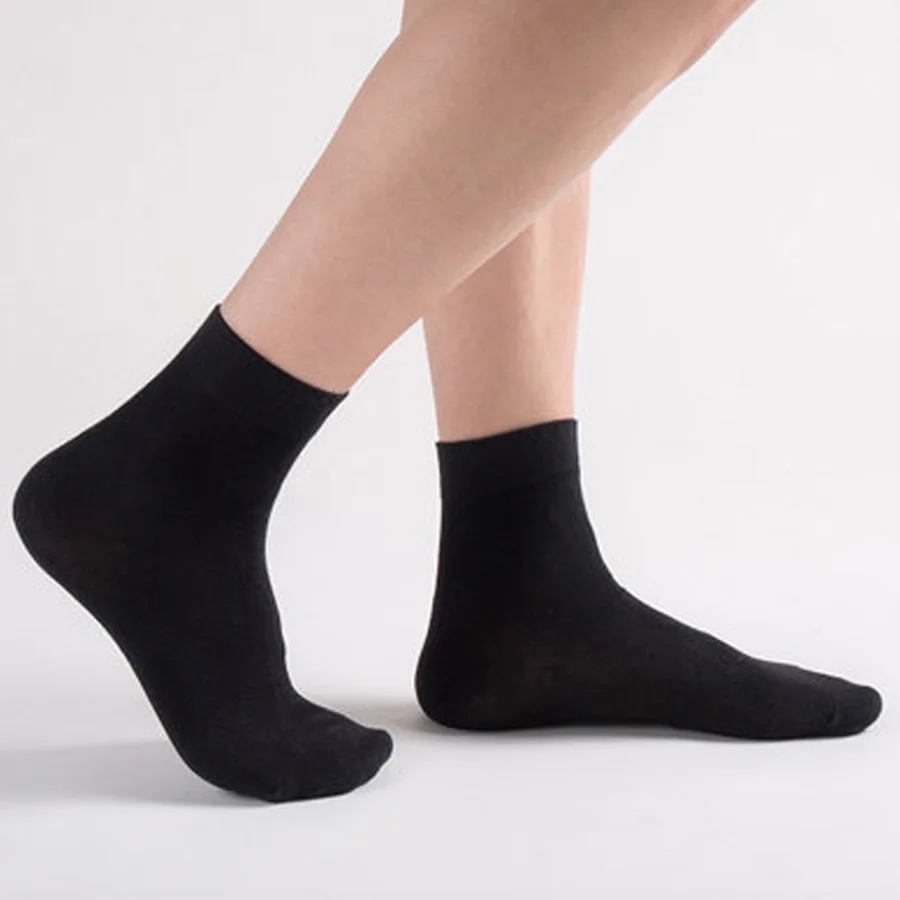 10 pares de calcetines de algodón para hombre, nuevo estilo, calcetines negros de negocios para hombre, calcetines suaves transpirables de verano e invierno para hombre, calcetines de talla grande 38-47