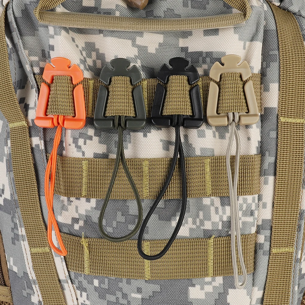 1/2/5 Chiếc Molle Ba Lô Khóa Móc Đa Năng Kẹp Ngoài Trời Nylon Cắm Trại Túi Móc Treo Móc Kẹp EDC Móc Đa Năng sinh Tồn Dụng Cụ
