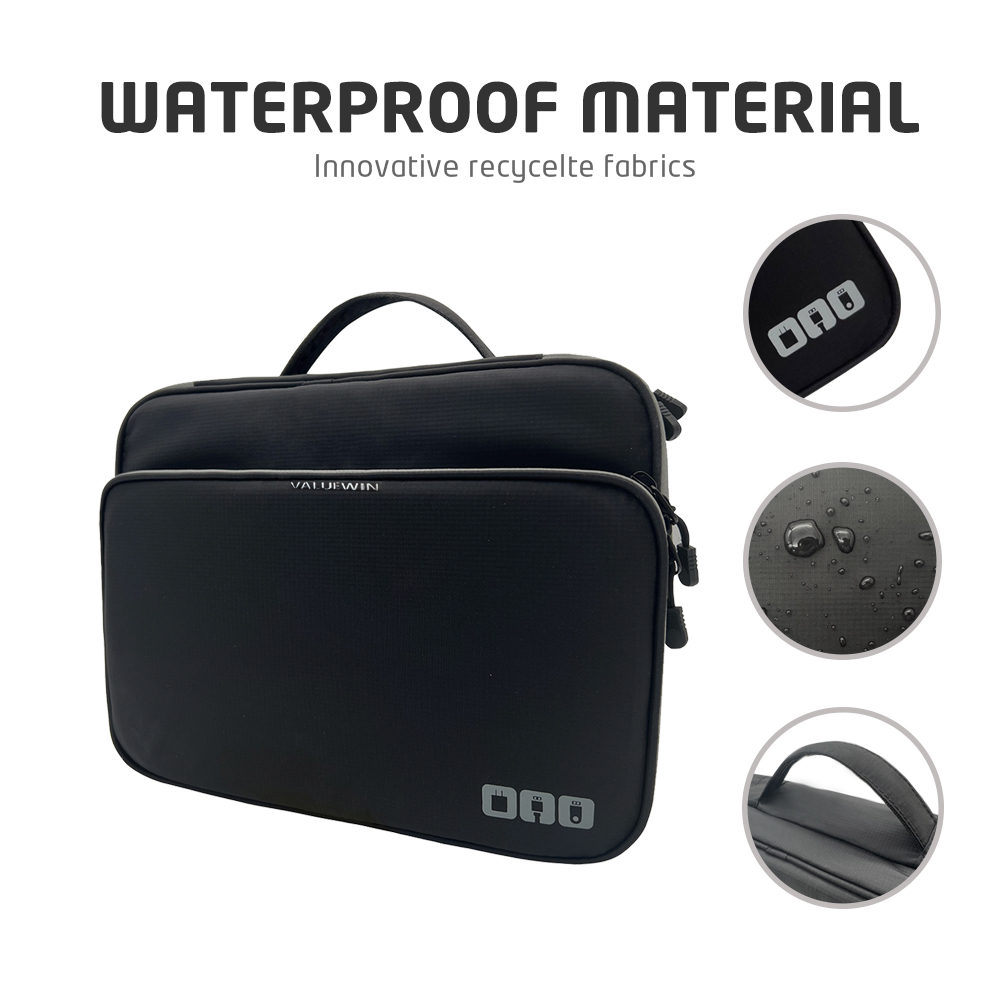 Kabel-Aufbewahrungstasche, mehrschichtiger Organizer für elektronisches Zubehör, tragbare Reise-Kabel-Organizer-Hülle für iPad-Kabel-Ladegerät