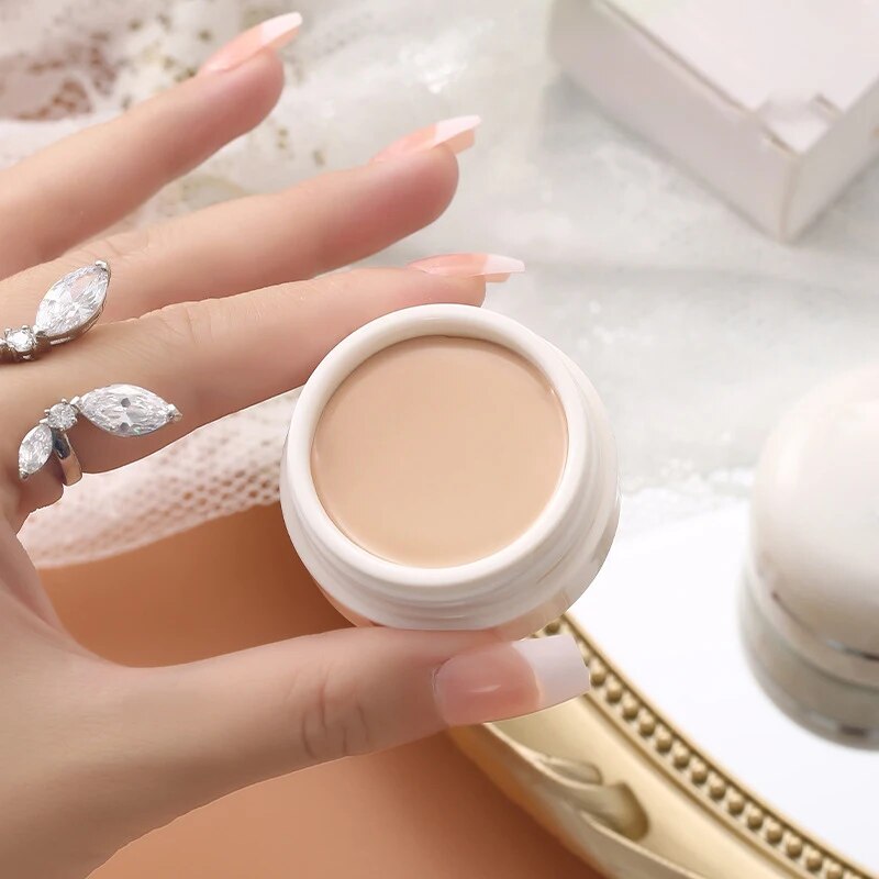 Corretivo Rosto Freckle Foundation Creme Para Cobrir Black Eye Acne Impressão Impermeável Anti Sweat Maquiagem Antes da Base