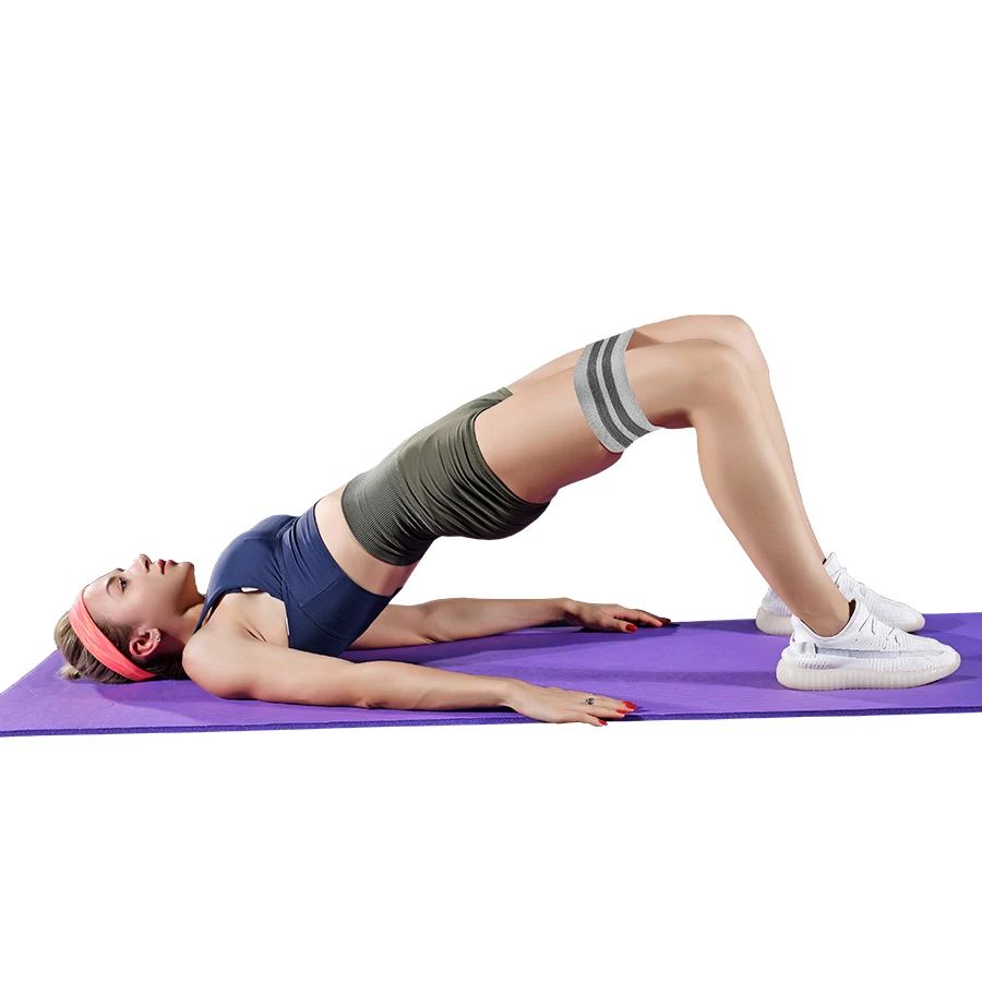 Fasce per bottino per anca resistenti al tessuto Glute Coscia Fasce elastiche per allenamento Squat Circle Stretch Strisce fitness Loop Attrezzatura da palestra per yoga