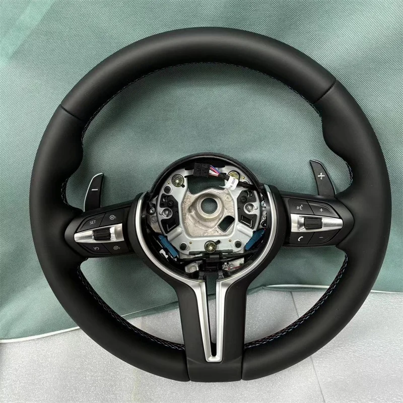 Volante con calefacción por vibración para BMW F10 F11 F25 F21 F30 F31 F36 F22 F46 M3 M6 E87 E90, accesorios para volante de coche