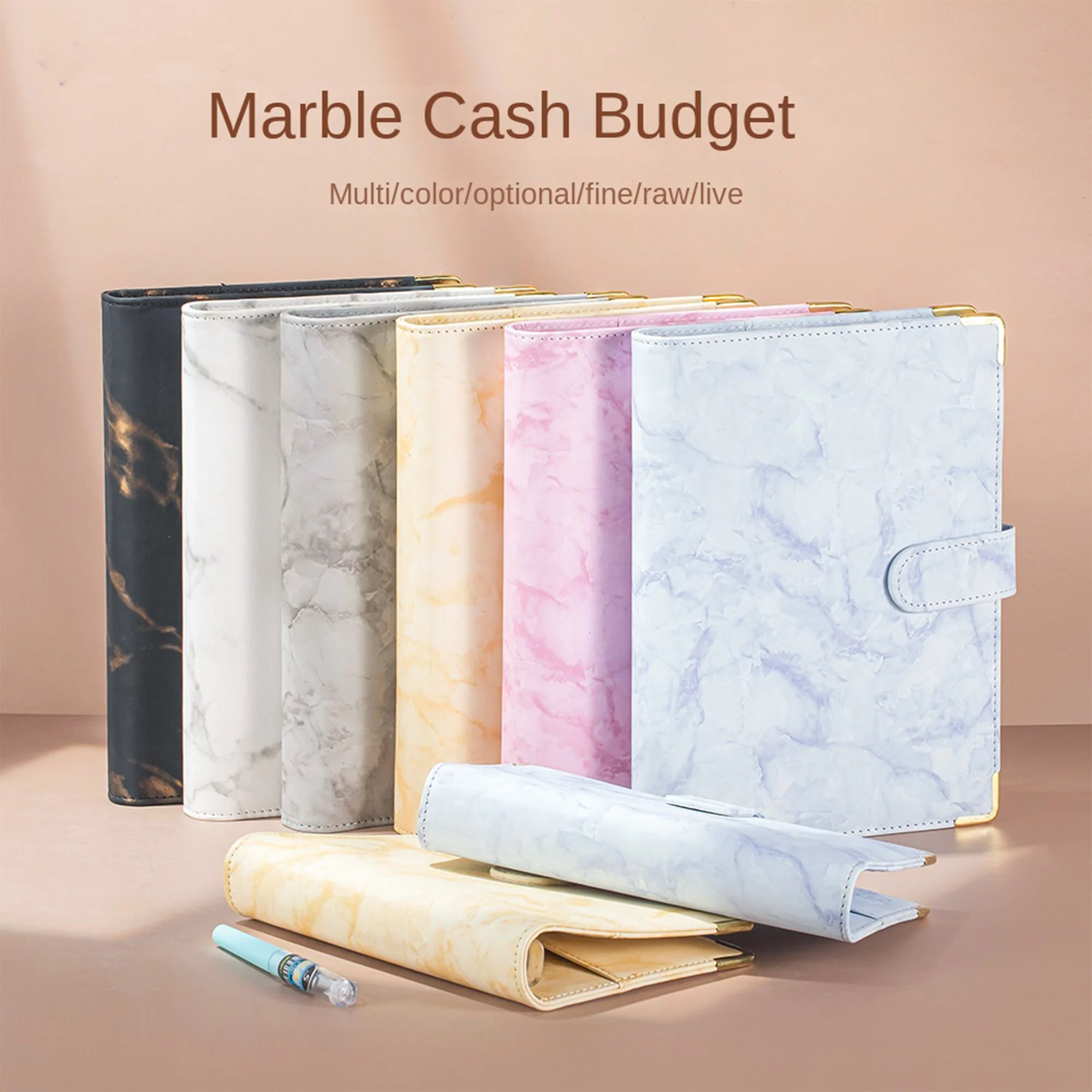 Carpeta económica de cuero sintético recargable A5, cubierta de carpeta de cuaderno para papel de relleno A5, carpeta de planificador Personal de hojas sueltas