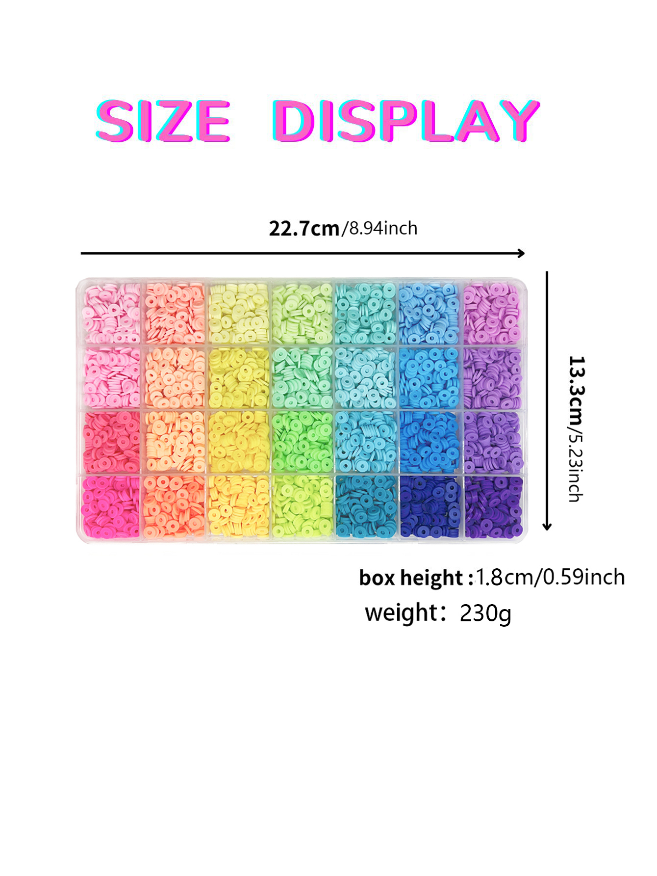 ブレスレットを作るための平らで丸いポリマークレイビーズ,ジュエリーを作るための28色,4200個