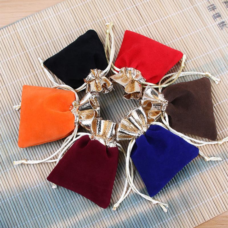 Saco do armazenamento do veludo do cordão, presente, serapilheira, pacote da jóia, forma