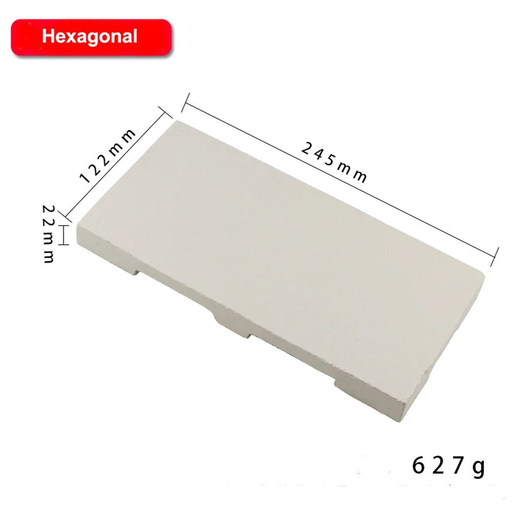 Ladrillo de cuarzo resistente a altas temperaturas, placa refractaria de soldadura Hexagonal cuadrangular, herramientas de soldadura de Metal para fabricación de joyas
