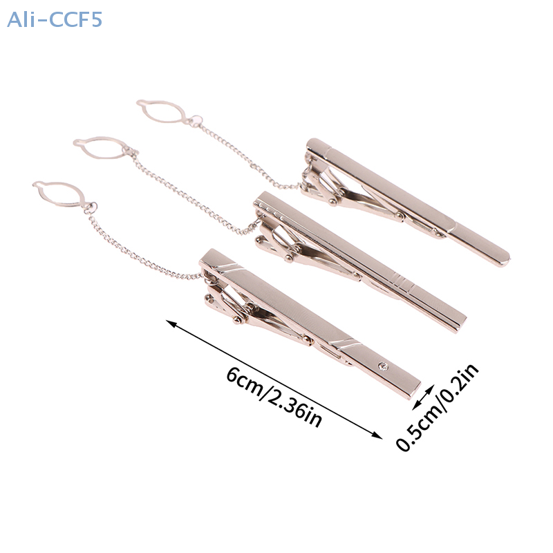 Silver Color Necktie Pin Tie Clip For Men Gentleman Ties Bar Tie Pin For Men's Accessories 1Pcs