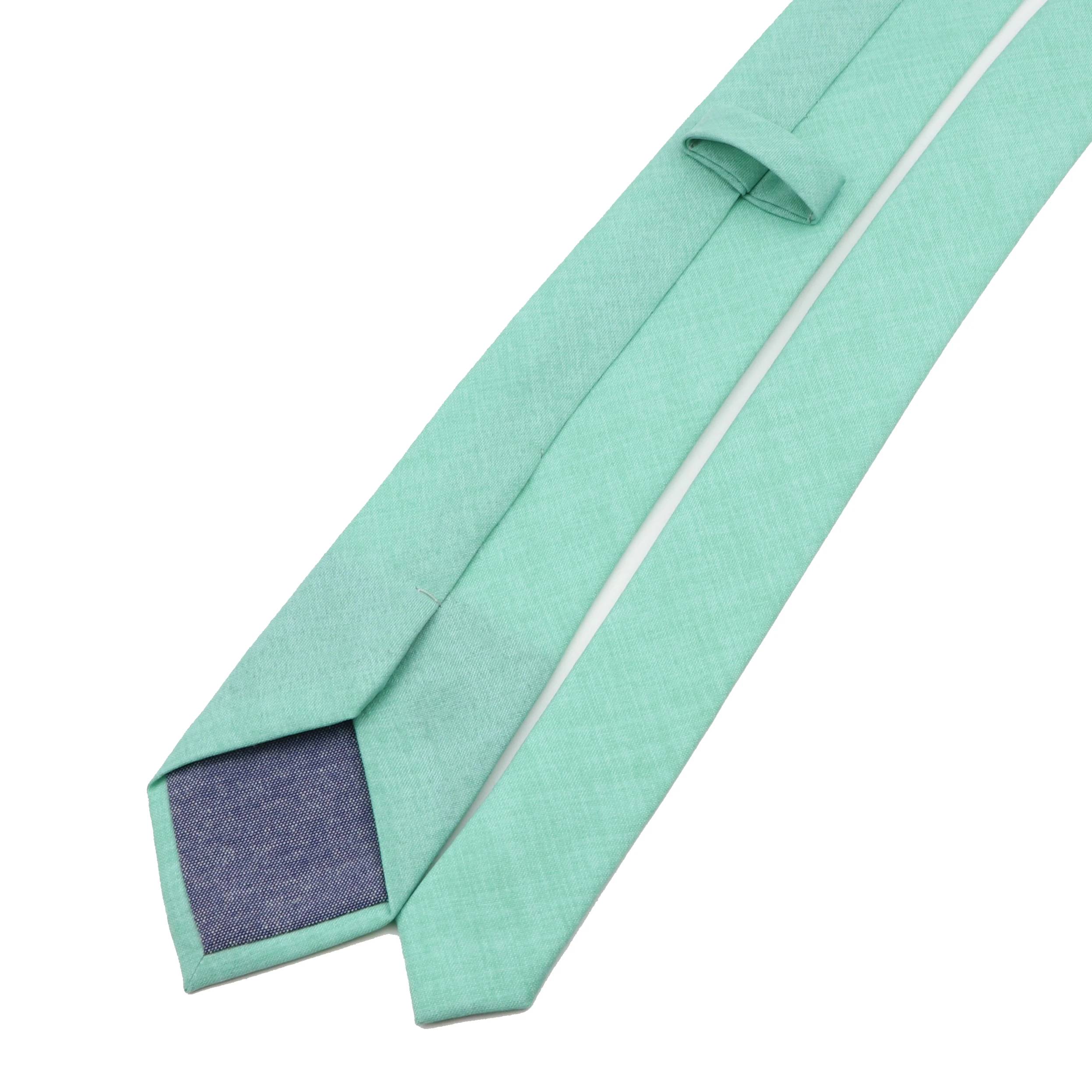 Corbatas de algodón hechas a mano de Color sólido, corbata para hombre, cuello estrecho a rayas, corbata informal delgada rosa verde salvia, accesorios para traje de boda, regalo