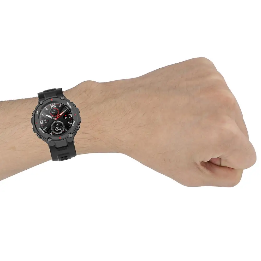 นาฬิกาสําหรับ Xiaomi Amazfit T-Rex Pro ซิลิโคนสายรัดข้อมือเปลี่ยนสร้อยข้อมือสําหรับ Huami Amazfit Trex สายคล้องคอกีฬา Correa