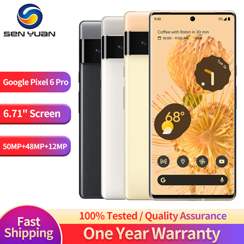 Google-teléfono móvil Pixel 6 Pro 5G Original desbloqueado, pantalla de 6,7 pulgadas, 12GB de RAM, 128GB, 256GB, 512GB de ROM, NFC, Octa Core, Android 6pro