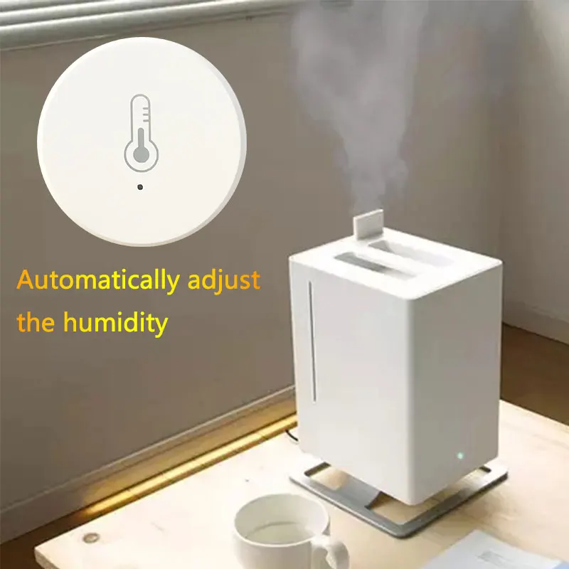 Tuya Smart Zigbee Temperature Humidity Sensor Battery Power Indoor Outdoor Hygrometer Thermometer Detector Home Security Alexa