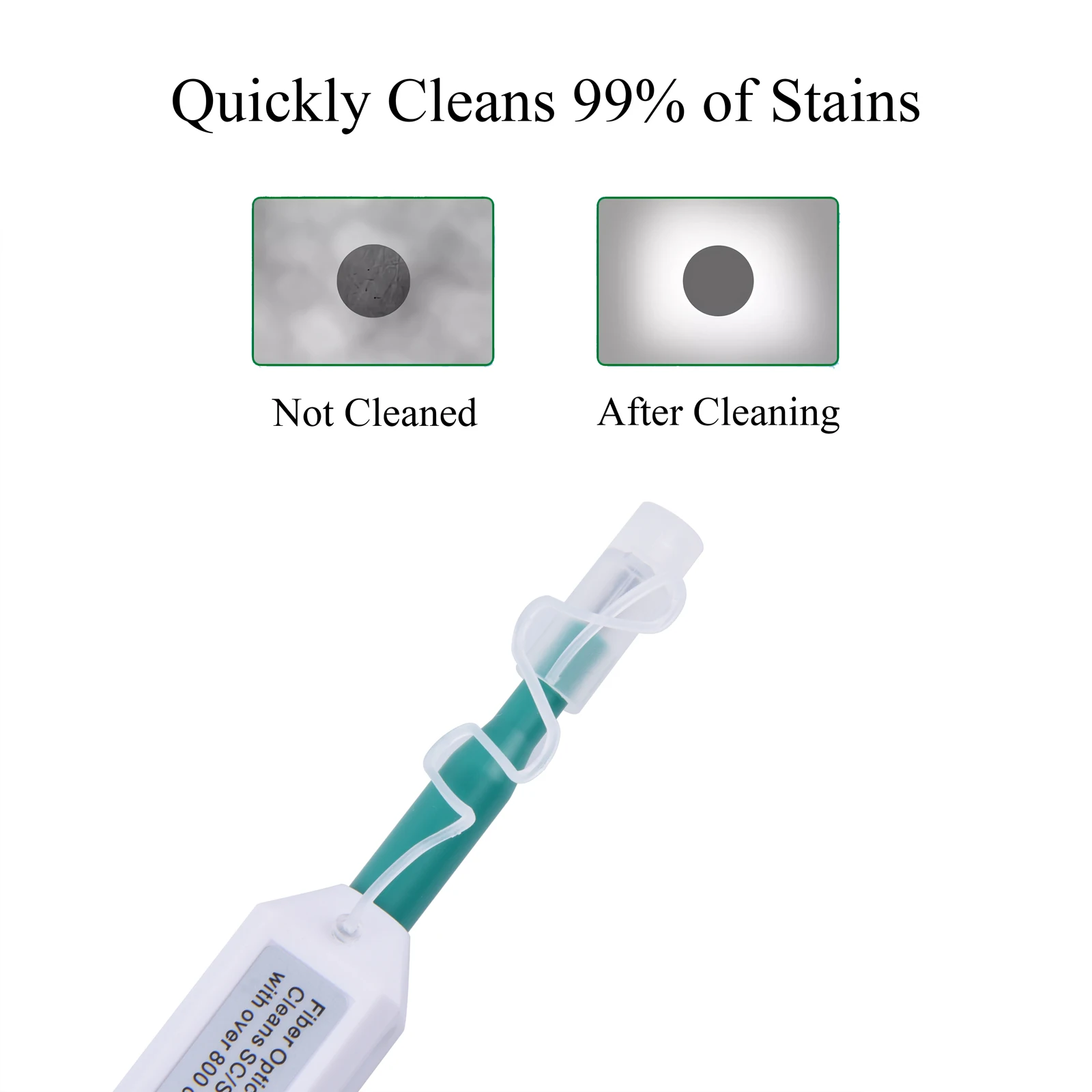 1PCS Fiber Optic Cleaning Pen SC/FC/ST LC/MU Connector One-Touch Clean 1.25mm/2.5mm End Face Optical Adapter Cleaner Tool