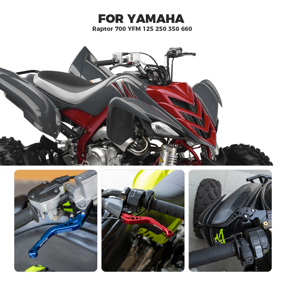 KEMIMOTO Adjustable Brake Clutch Lever Compatible with Yamaha Raptor 700 700R YFM 125 250 350 660 700 YFM125R YFM250R 2006-2025