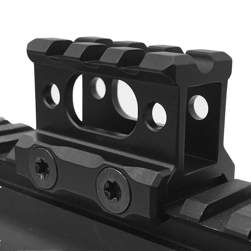 Supporto per riser 1" di altezza Picatinny Supporto per riser corto Supporto per base per riser per cannocchiale in lega di alluminio Binario Picatinny da 20 mm