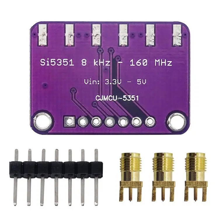DC 3 V-5 V Si5351A Si5351 I2C Generatore di Orologio Breakout Board Modulo Generatore di Segnale Orologio 8KHz-160MHz Per Arduino