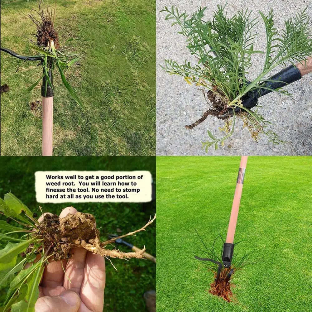 Portable standing weeder, manual weeding/pulling/rooting/garden hand tools, single weeder without pole