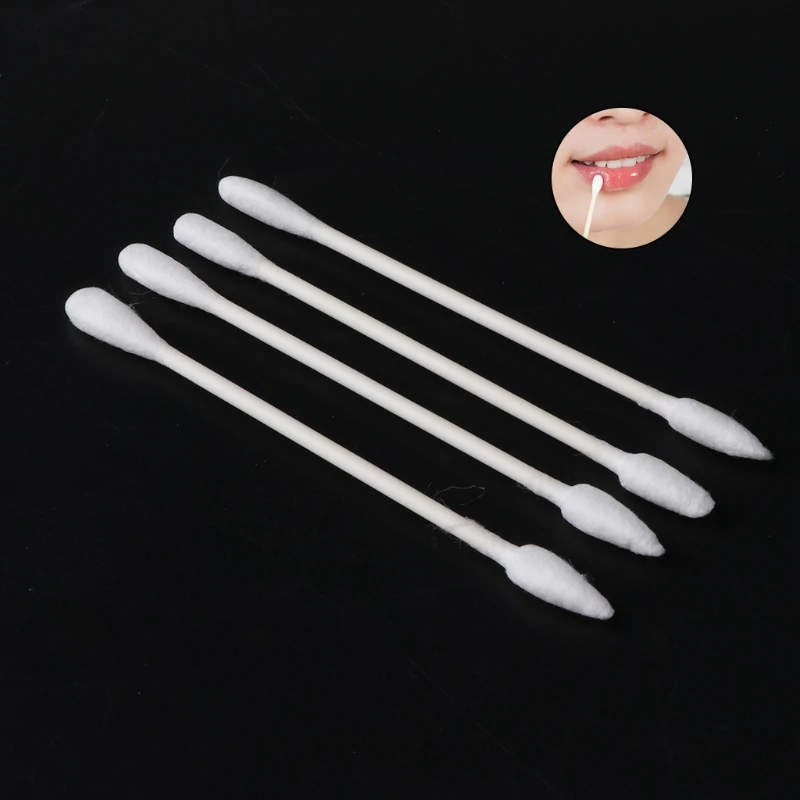 10 pcs/100 pcs Usa E Getta Doppio-ended Tamponi di Cotone Confezionato Singolarmente Per Portatile Da Viaggio Accessorio #11
