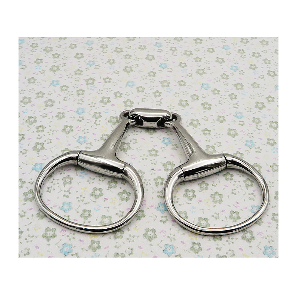 말 Snaffle 물린 스테인레스 스틸 Eggbutt 비트 말 씹는 관절 입 비트 말 훈련 장비 승마 제품
