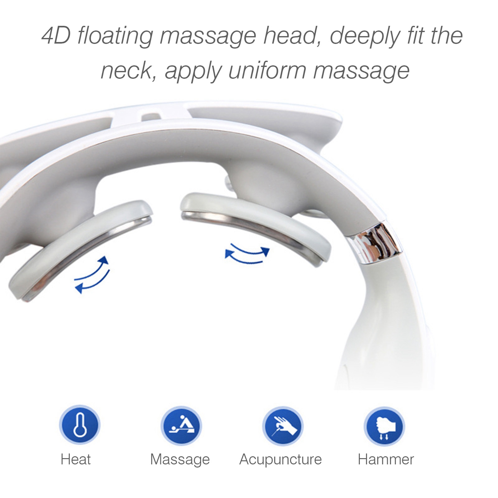 Neck Massage Machine 4 Head And Neck Protection Heating Machines Breathing Light Vibration Hot Compress Cervical Spine Machine