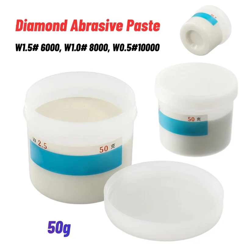 Diamantpaste Compound Spiegel Polieren Läppspritzen W0,25-60 Mikron Glas Jade Schmuck Metall Polieren Schleifwerkzeuge 50g