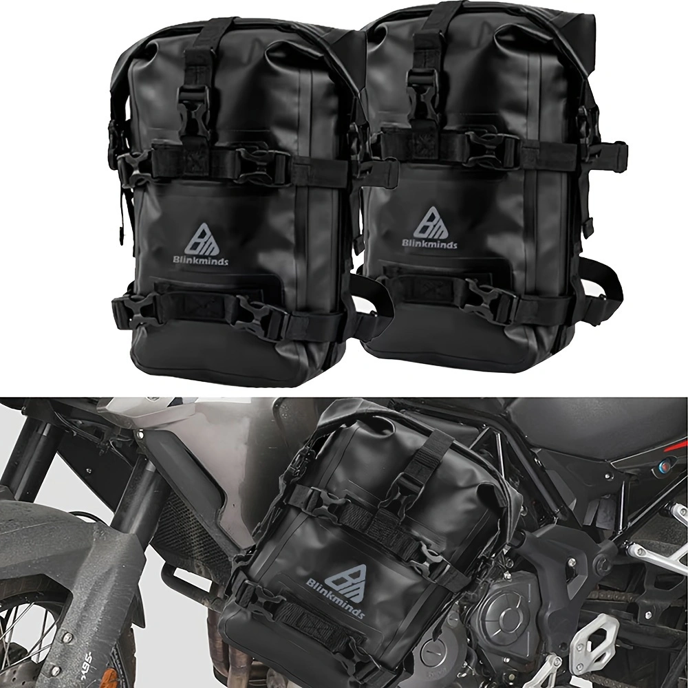 2 pçs multifuncional saco de pára-choques para bmw r1200gs honda suzuki dl650 v-strom acessórios da motocicleta quadro barras de acidente saco