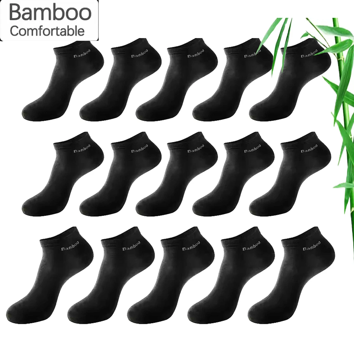 5/10/15/20 Pairs Bamboo Fiber Ankle Socks Men‘s And Women Soft and breathable Boat Socks Men Gifts Spring Summer Short Socks