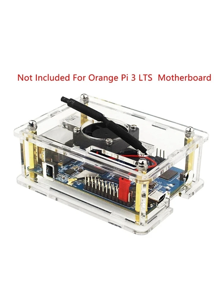 Für orange pi 3 lts Fall transparente Acryl schale Box schützen Gehäuse für orange pi 3 lts