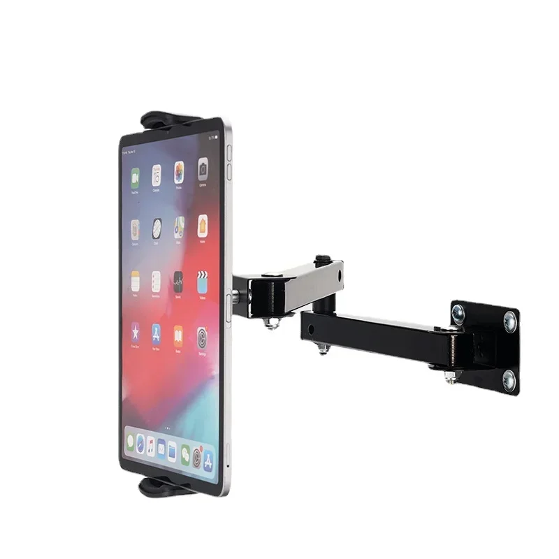 1 Uds soporte de pared para tableta soporte de pared para teléfono móvil extensible de brazo largo soporte de pared de Metal ajustable para iPad para iPhone 4-13 pulgadas