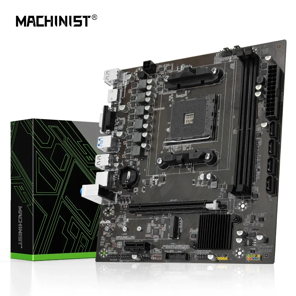 MACHINIST B450 Motherboard AMD unterstützt DDR4 Desktop RAM AM4 CPU-Steckplatz NVME NGFF M.2 USB 3.0 VGA Dual Channel für Ryzen5 3500 usw