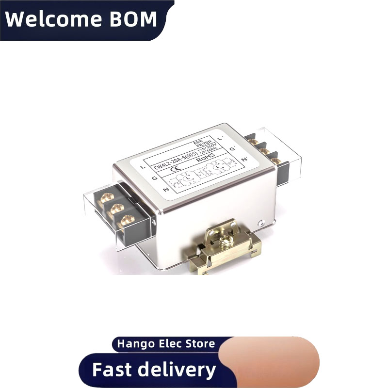Single-phase bipolar power filter CW4L2-3/6/10A-S 005 Guideway EMI anti-interference AC 220V