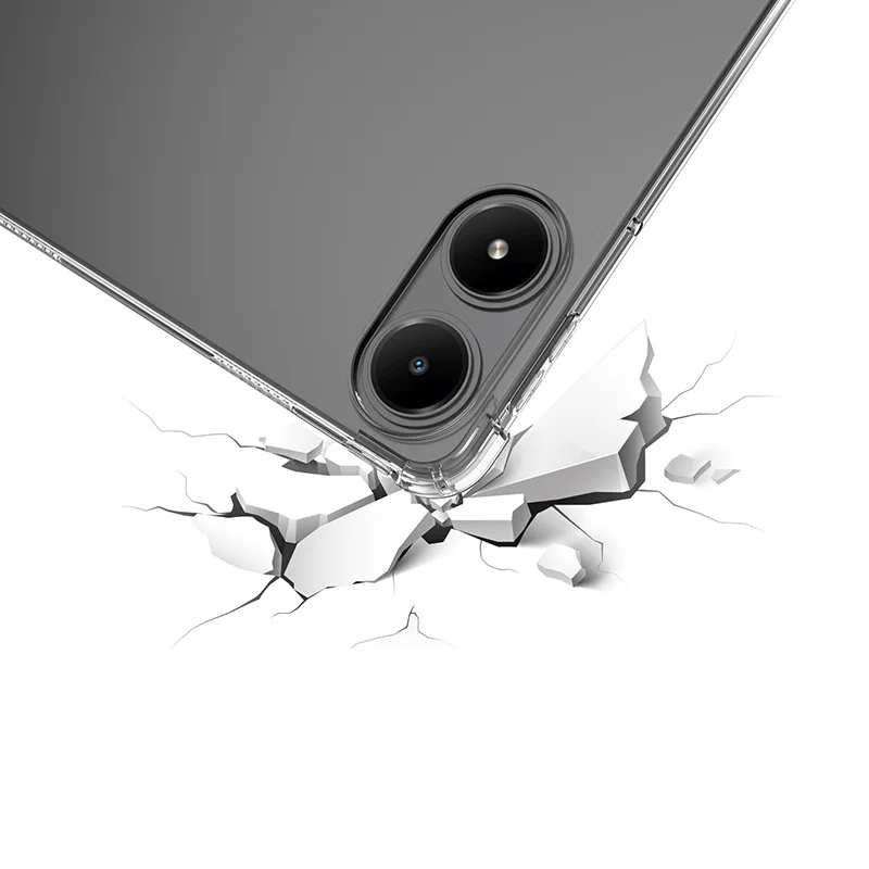 Airbags de TPU suave para Redmi Pad Pro 12,1 pulgadas 2024, funda transparente, funda trasera de silicona para tableta