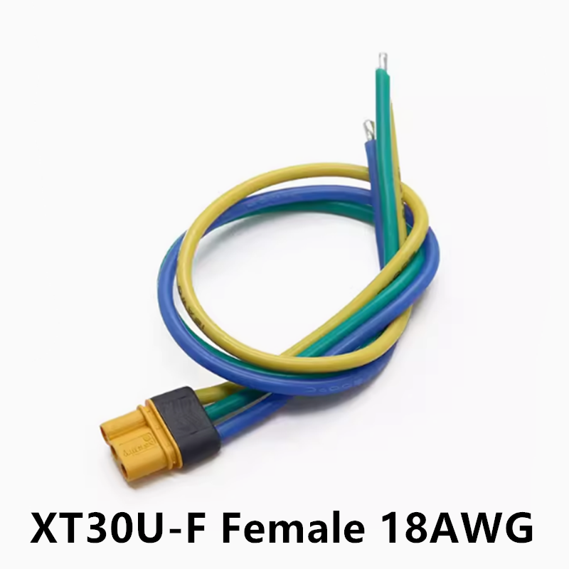 Amass stecker XT30U-F stecker XT30U-M MR30-M MR30-F uav zubehör lithium batterie terminal mit 18awg silikon kabel 10/20/30cm