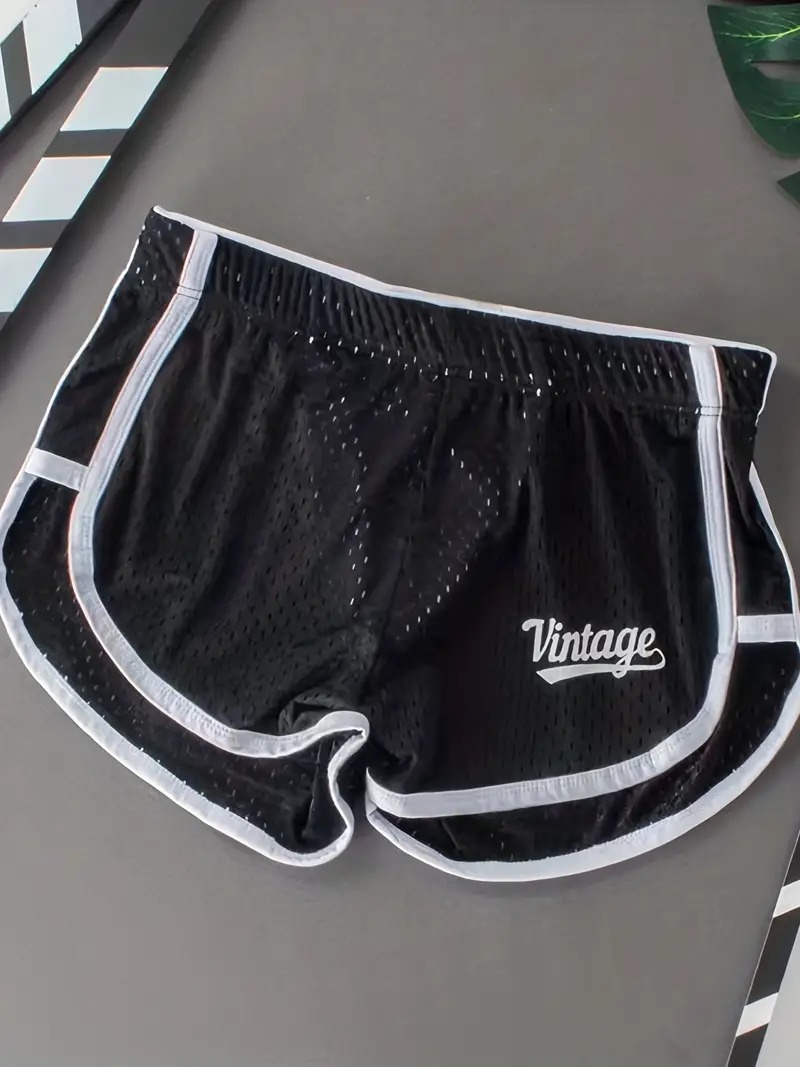 1 บทความชุดชั้นในชายกางเกงลูกศรหลวมเอวกลาง กางเกงบ็อกเซอร์ตาข่ายระบายอากาศ, กางเกงบ็อกเซอร์ผ้าไหมน้ําแข็งบ้านชุดนอนกางเกงขาสั้น