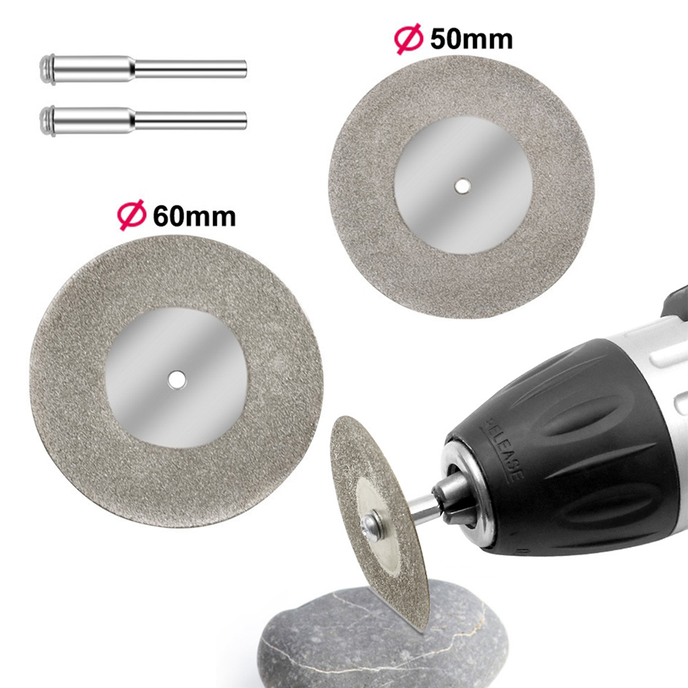 Disco de molienda de 40/50/60mm, disco de corte de diamante, herramientas de roca de vidrio de rueda, disco de corte Lapidary, accesorios de herramientas rotativas