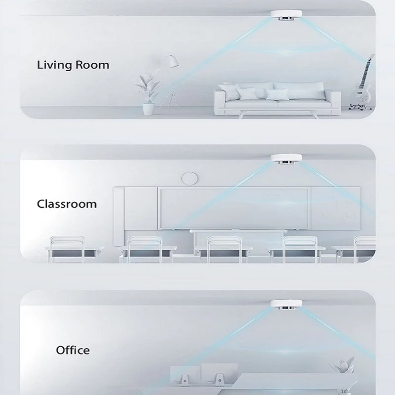 Aqara inteligente detector de fumaça sensor zigbee 3.0 monitor alarme incêndio alerta sonoro app segurança em casa trabalho com xiaomi casa homekit app