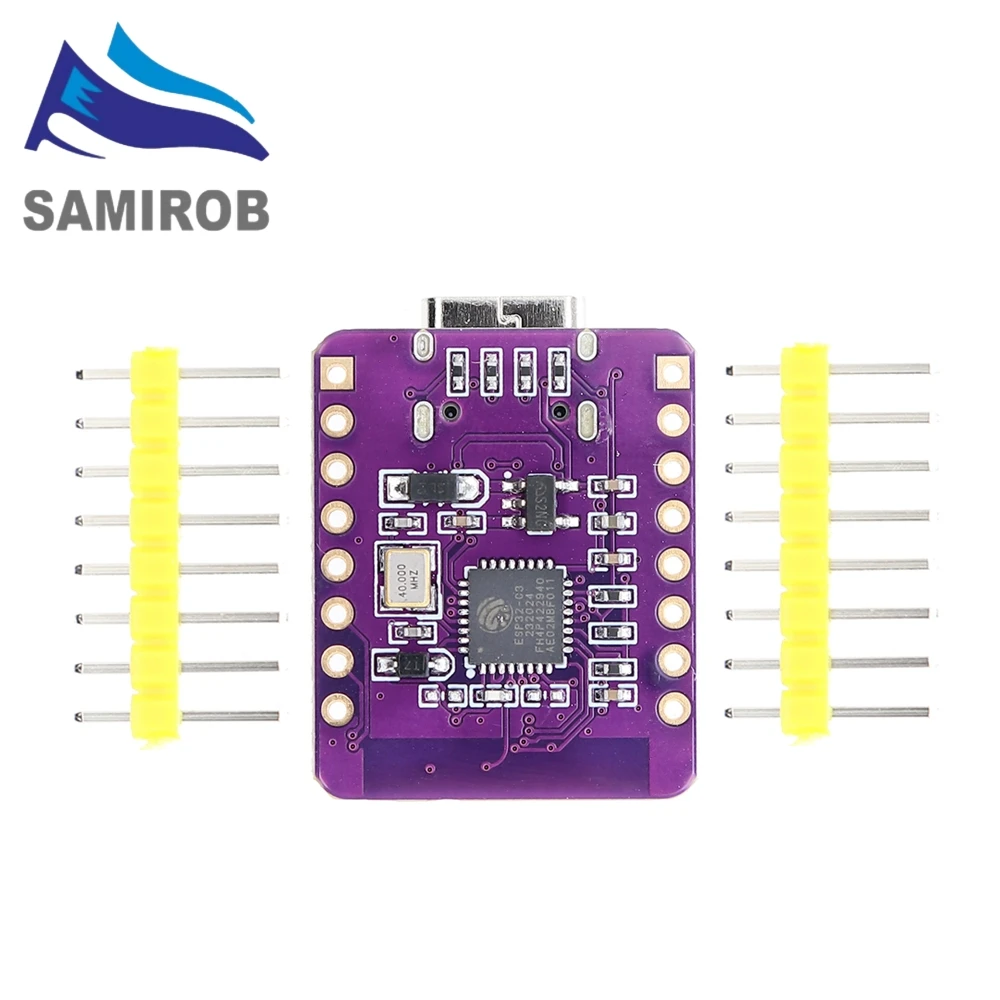 SAMIROE ESP32-C3 OLED-Entwicklungsboard, Keramikantenne, ESP32 Supermini-Entwicklungsboard, WLAN, Bluetooth, 0,42 Zoll Bildschirm