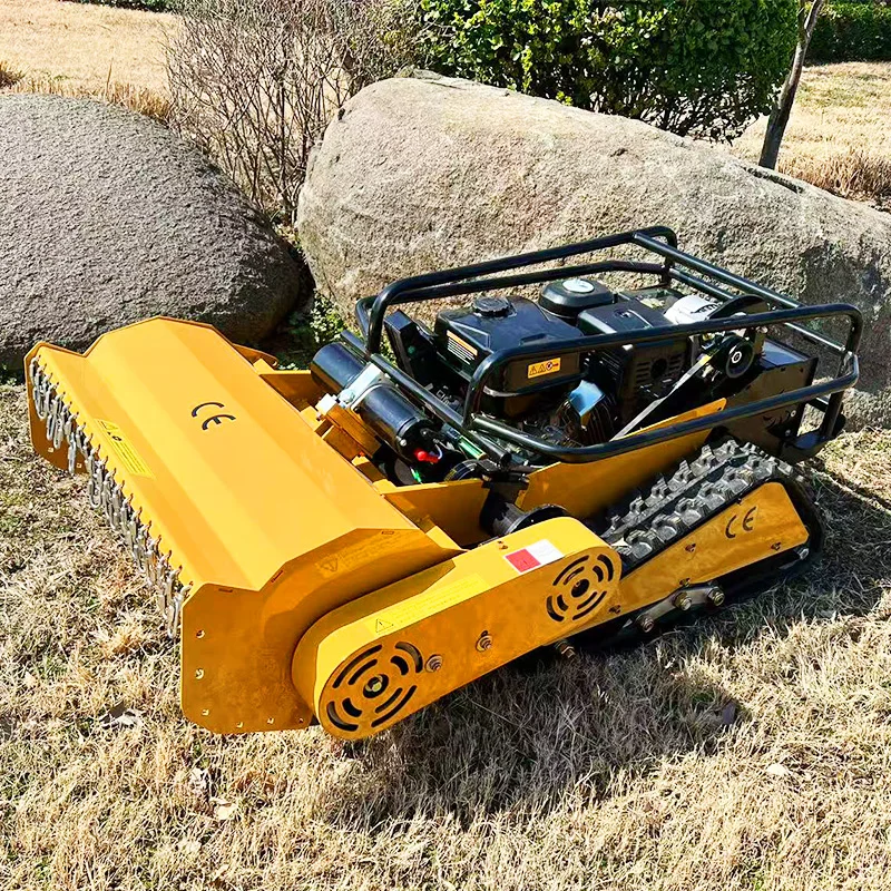 Maßgeschneiderter ferngesteuerter Rasenmäherroboter für jedes Gelände mit Nullwendigkeit und Viertakt-Euro-V-Emissionsstandard
